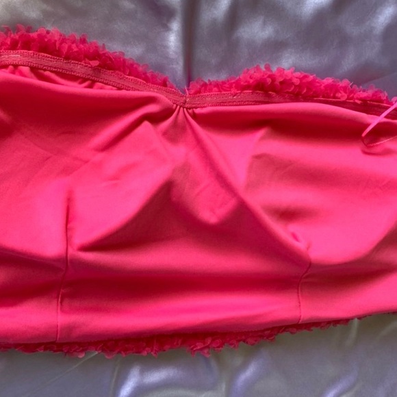 NWT hot pink floral cha cha bustier (CROSS POSTED) - Picture 4 of 4